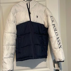 White USPA Winter coat/ Fall Jacket